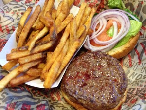 Burger at Streetz Grill