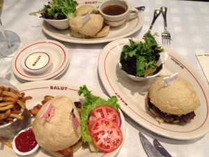 Burgers at Salut, Edina, MN