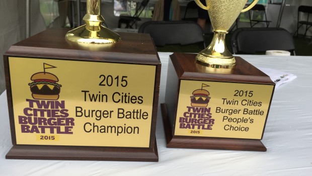 2015 Twin Cities Burger Battle Trophies